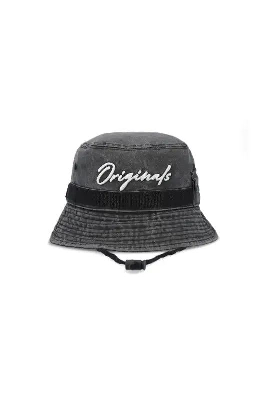 Jackson Pocket Denim Tie Bucket Hat _ 123459 _ Grey sold by Dunns product image thumbnail 2