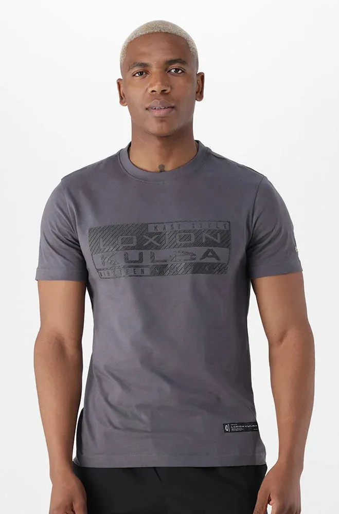 Loxion Kulca Branded Tee _ 151318 _ Dark Grey sold by Dunns