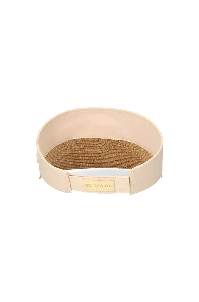 Kathy Straw And Nylon Visor _ 152968 _ Stone sold by Dunns product image thumbnail 3