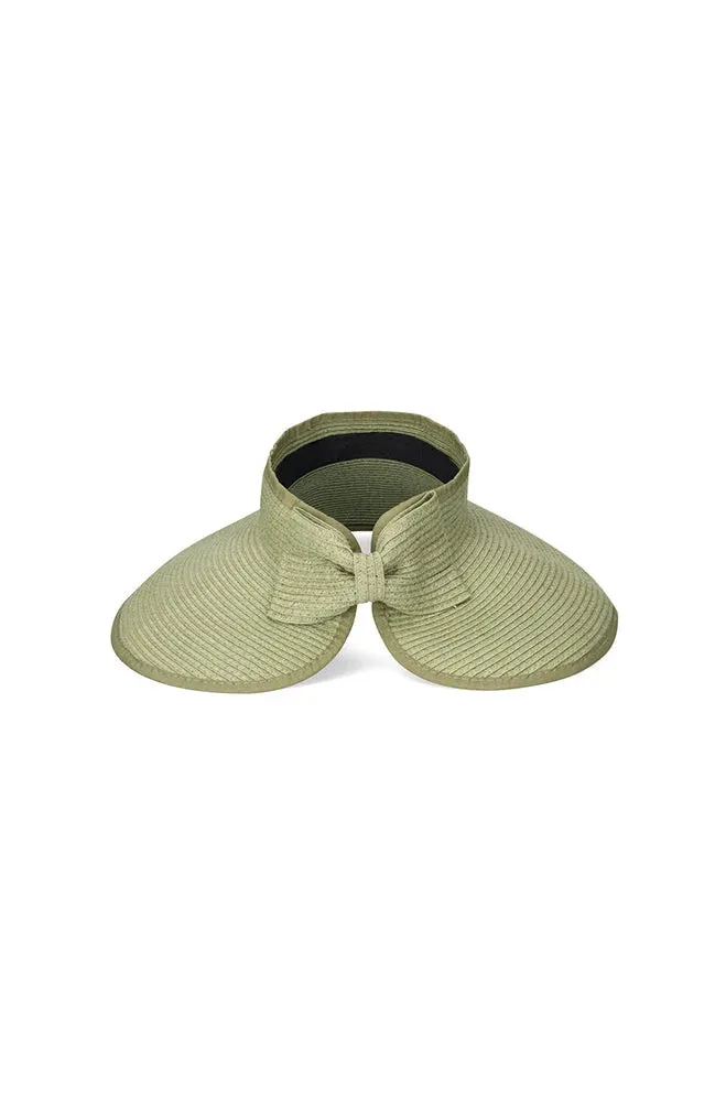 Stacy Visor With Bow Trim _ 150711 _ Green sold by Dunns product image thumbnail 3