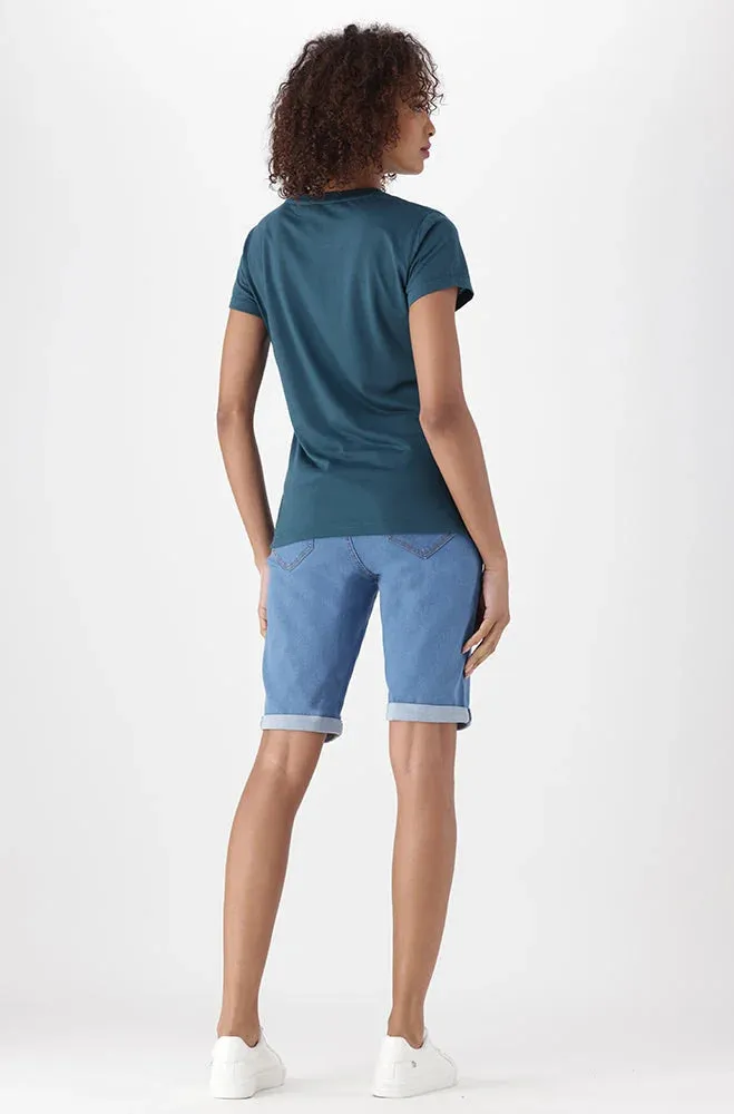 Zola Regular Fitted Graphic Tee _ 154019 _ Teal sold by Dunns product image thumbnail 5