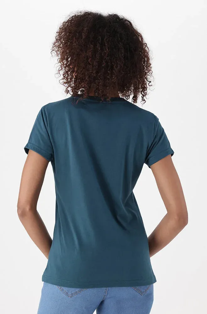 Zola Regular Fitted Graphic Tee _ 154019 _ Teal sold by Dunns product image thumbnail 3