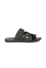 Noah Faux Leather Sandal _ 149804 _ Black sold by Dunns
