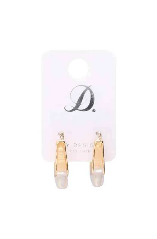 Jamie Transparent Single Earrings _ 151437 _ Gold sold by Dunns