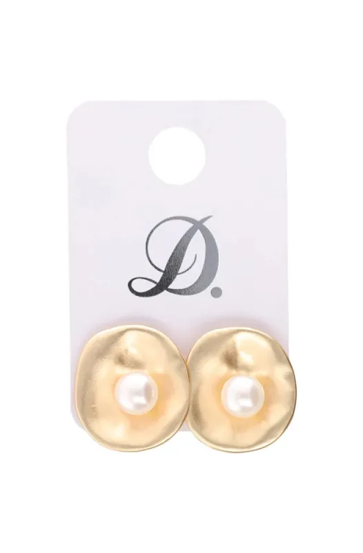 Fiona Matte Single Earring _ 151436 _ Gold sold by Dunns