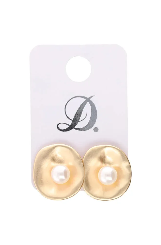 Fiona Matte Single Earring _ 151436 _ Gold sold by Dunns