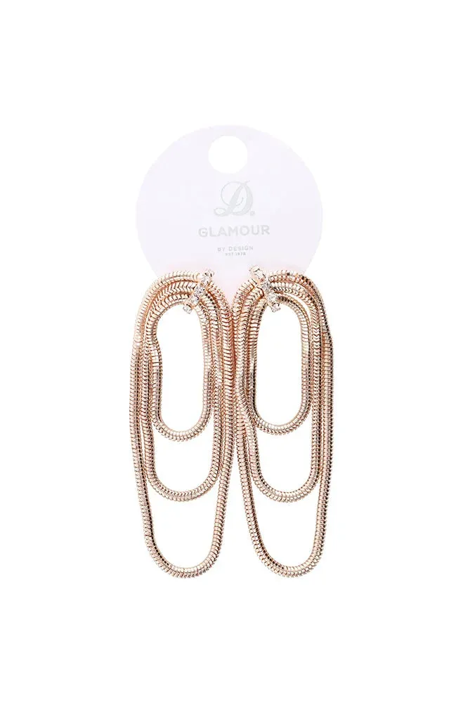 Claudia Tassel Single Earrings _ 152810 _ Rose Gold sold by Dunns