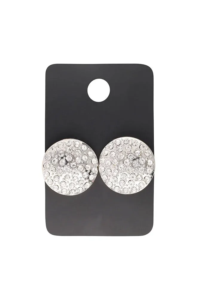 Brooke Diamante Stud Earrings _ 151887 _ Silver sold by Dunns