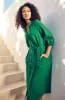Sarah Belted  Dress _ 151280 _ Green sold by Dunns