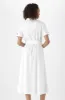 Sara Shirt Linen Blend Dress _ 151281 _ White sold by Dunns