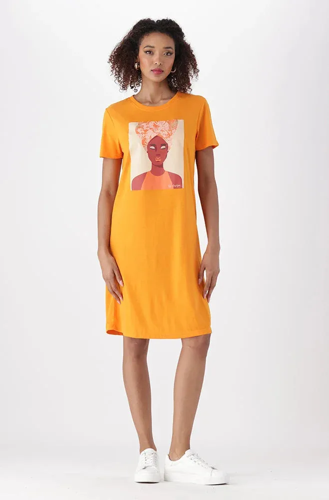 Koko T Shirt Dress _ 150325 _ Orange sold by Dunns product image thumbnail 4