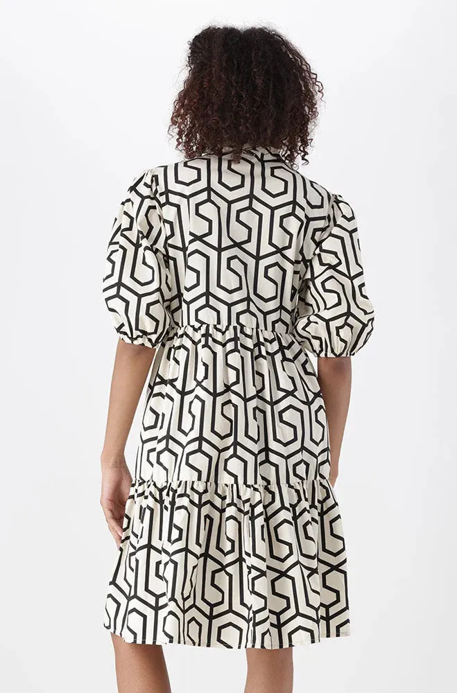 Kiara Geo Button Down Dress _ 151283 _ Multi sold by Dunns product image thumbnail 3