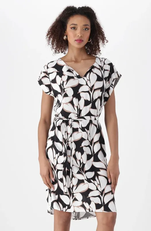 Gia Belted Dress _ 151179 _ Black sold by Dunns