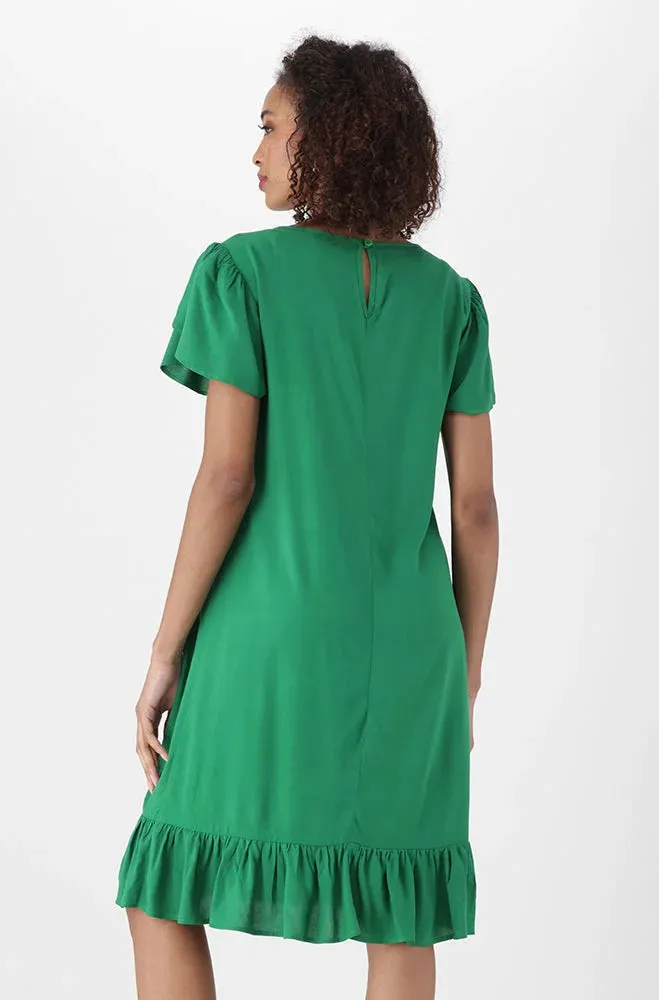 Alice Tulip Sleeve Shift Dress _ 151177 _ Green sold by Dunns product image thumbnail 3