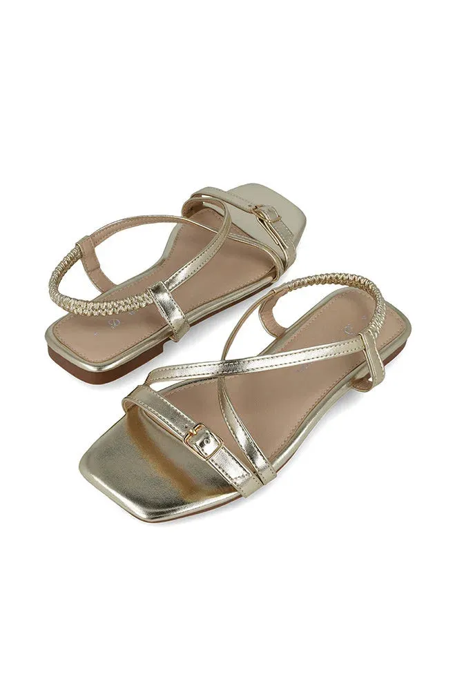 Goldie Sling Back Sandal _ 150416 _ Gold sold by Dunns product image thumbnail 3