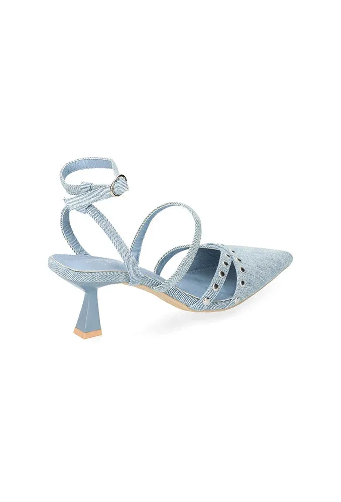 Gigi Denim Studded Stiletto _ 149907 _ Blue sold by Dunns product image thumbnail 2
