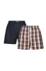 Enrique Woven Boxers 2pk _ 150740 _ Navy sold by Dunns