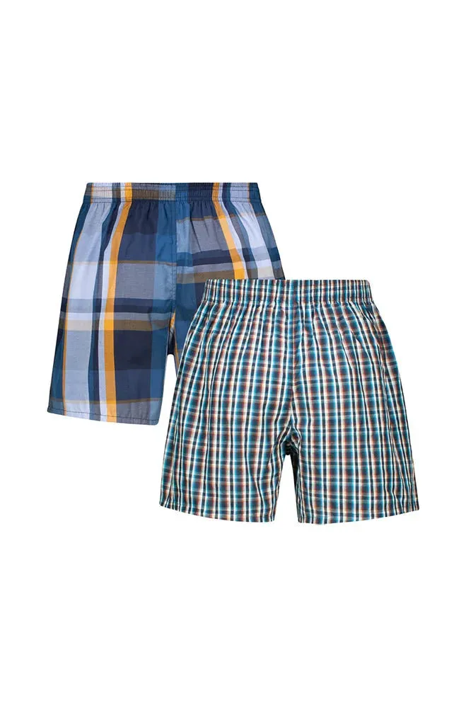 Earl Woven Boxers 2pk _ 150473 _ Navy sold by Dunns product image thumbnail 2