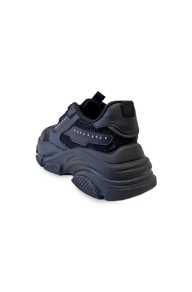 Brooklyn Rhinestone Sneaker _ 150160 _ Black sold by Dunns product image thumbnail 4