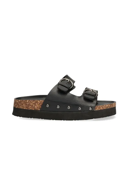 Leandra Footbed Mule _ 150377 _ Black sold by Dunns