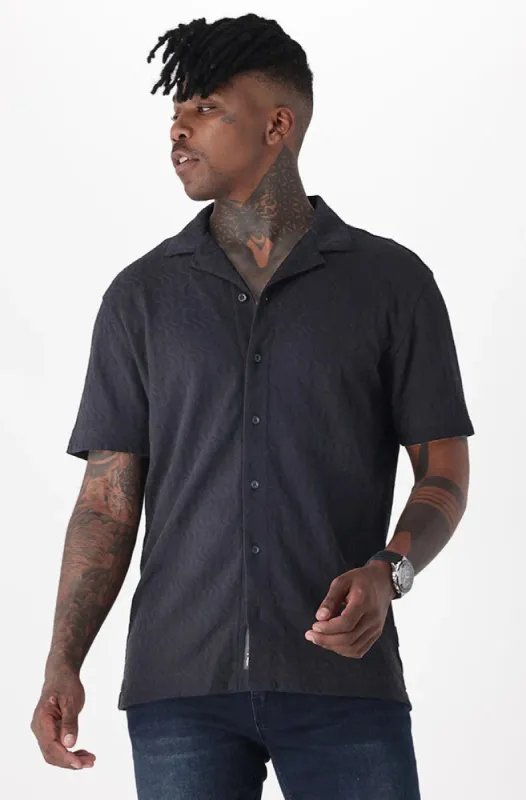 Abington Shirt _ 151222 _ Black sold by Dunns