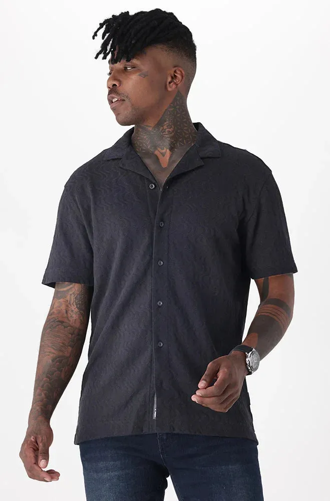 Abington Shirt _ 151222 _ Black sold by Dunns