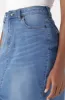Demi Front Slit Denim Skirt _ 151337 _ Mid Wash sold by Dunns