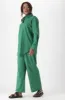 Kate Linen Blend Wide Leg Pants _ 152485 _ Green sold by Dunns