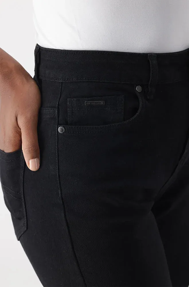 Sienna Denim Capri _ 152496 _ Black Wash sold by Dunns product image thumbnail 2