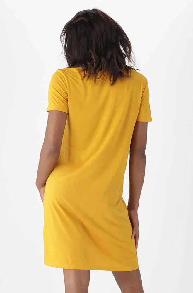 Koko T Shirt Dress _ 150323 _ Ocre sold by Dunns product image thumbnail 3