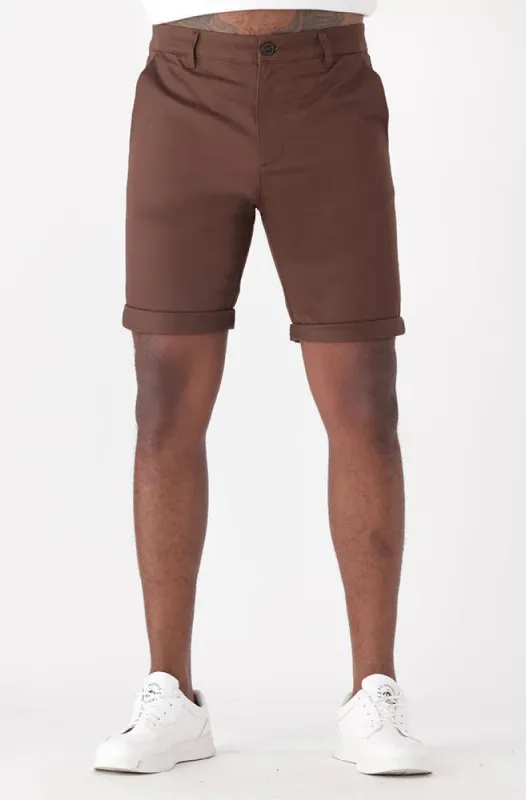 Placid Chino Short _ 149851 _ Brown sold by Dunns