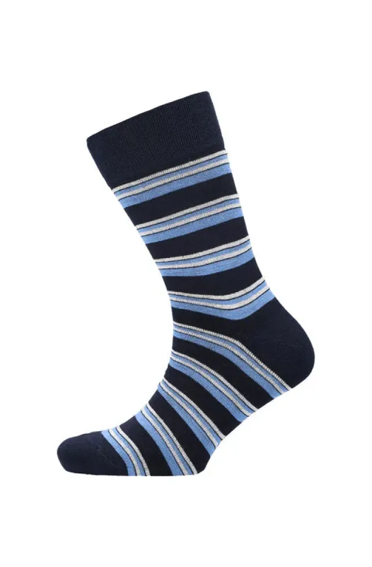 Cal Single Socks _ 151695 _ Blue sold by Dunns