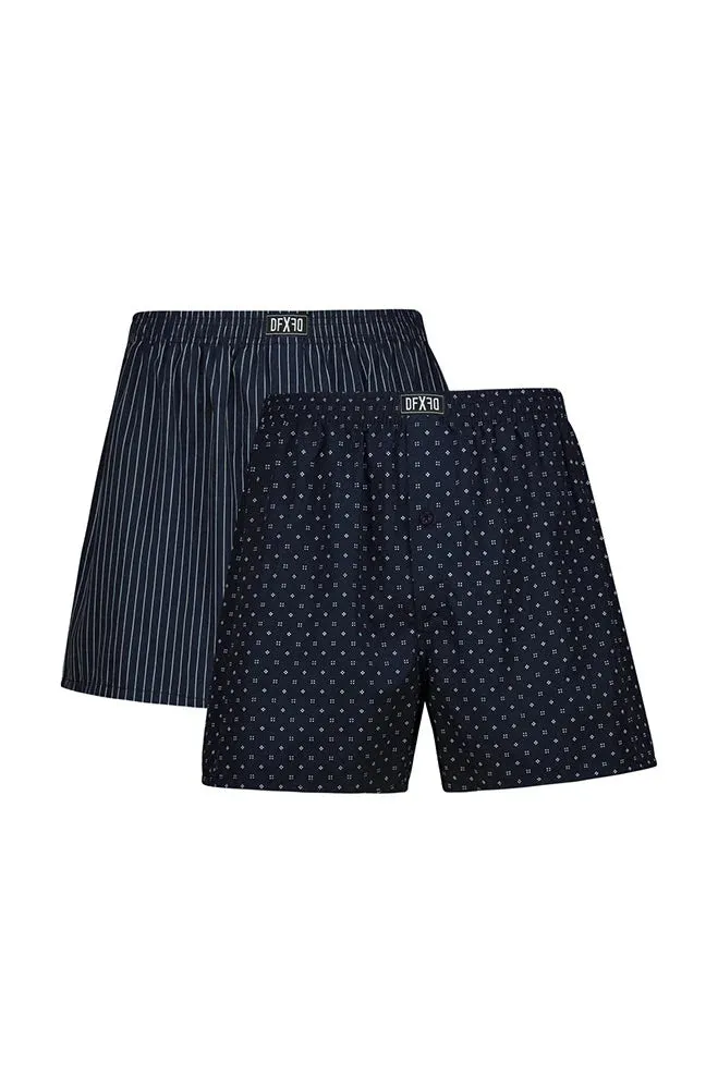 Everest Woven Boxers 2pk _ 150828 _ Navy sold by Dunns