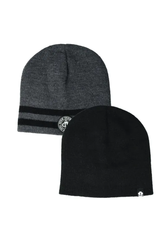 Leonardo 2 Pack Beanies _ 148028 _ Multi sold by Dunns