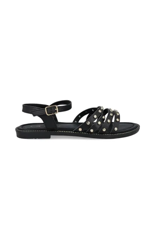 Ina Ankle Strap Sandal _ 150003 _ Black sold by Dunns