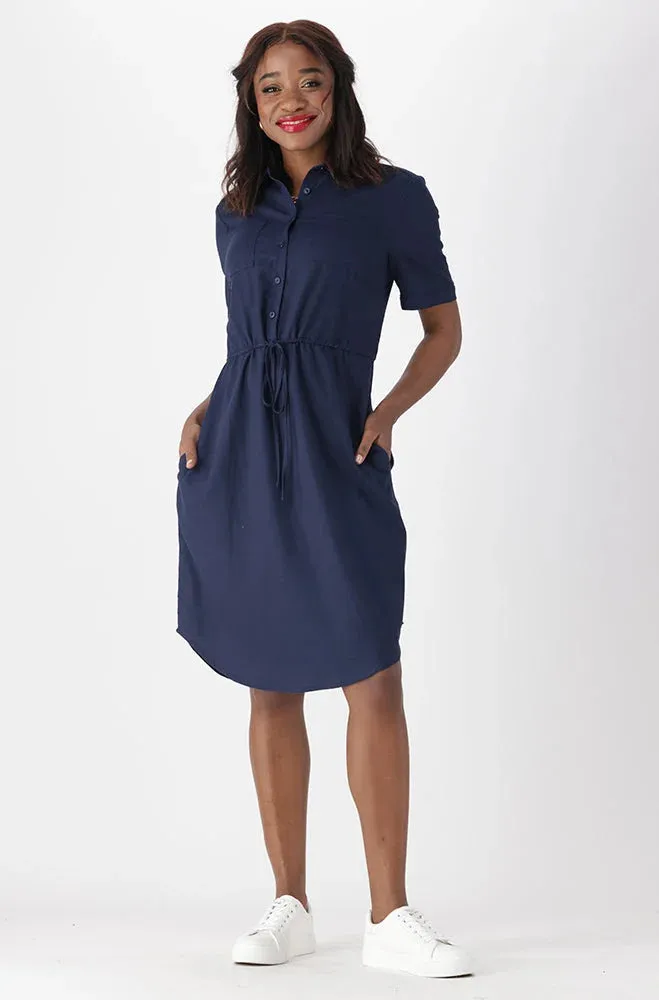Gia Shirt Dress _ 151278 _ Navy sold by Dunns product image thumbnail 4