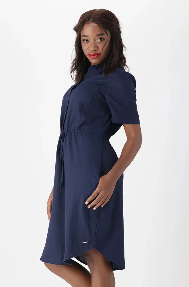 Gia Shirt Dress _ 151278 _ Navy sold by Dunns product image thumbnail 2