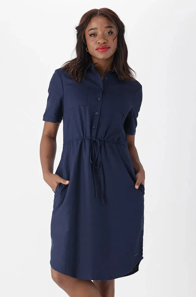 Gia Shirt Dress _ 151278 _ Navy sold by Dunns