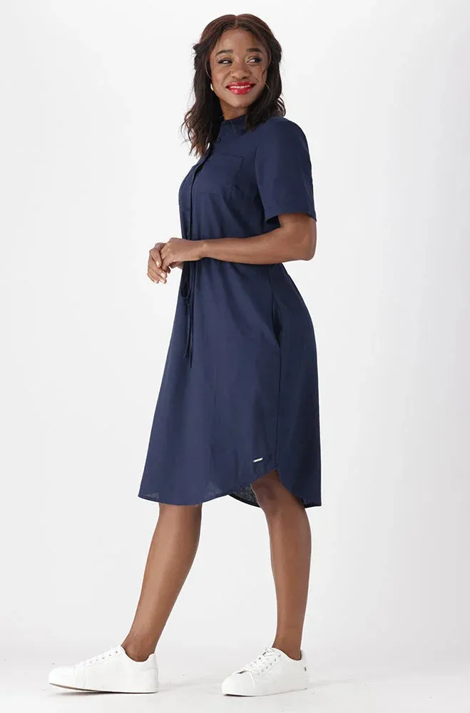 Gia Shirt Dress _ 151278 _ Navy sold by Dunns product image thumbnail 5