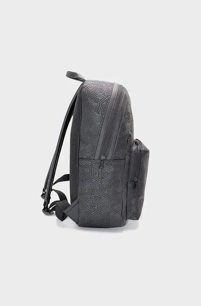 Liam Embossed Backpack _ 150173 _ Black sold by Dunns product image thumbnail 2