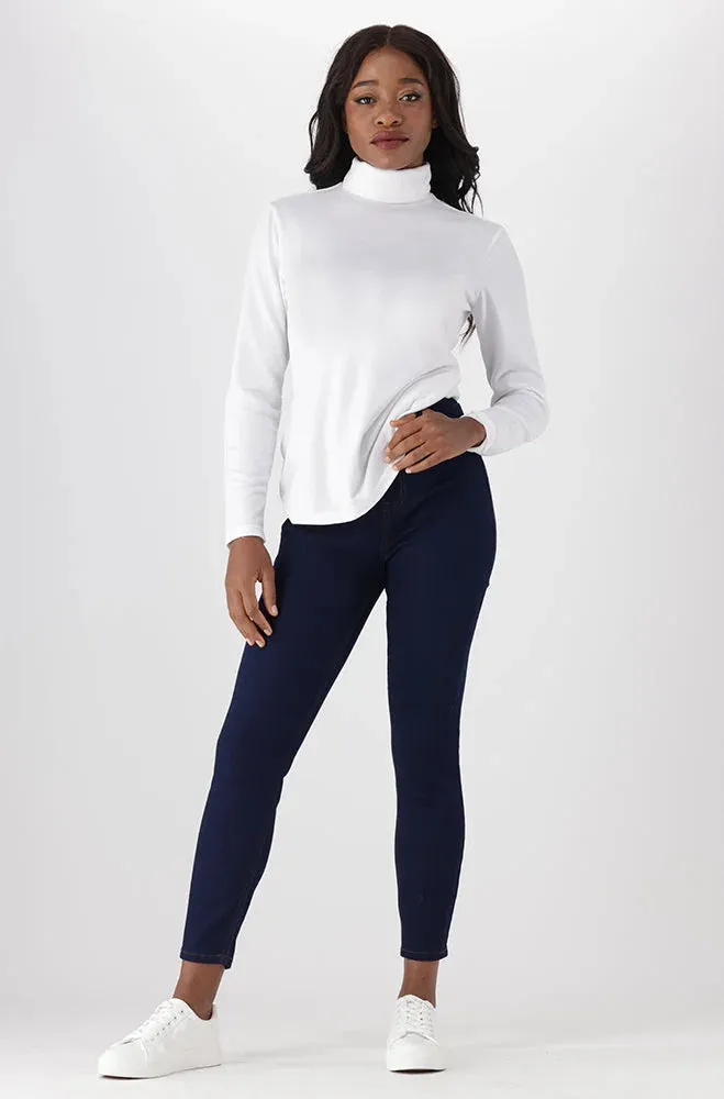 Rehanna Poloneck Top _ 138169 _ White sold by Dunns product image thumbnail 4