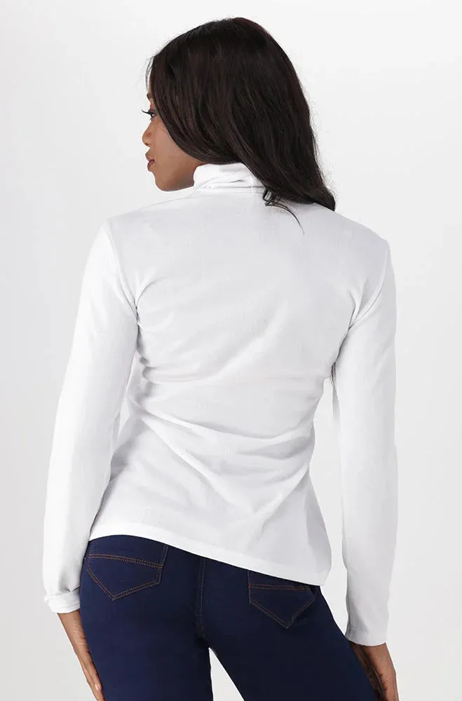 Rehanna Poloneck Top _ 138169 _ White sold by Dunns product image thumbnail 3