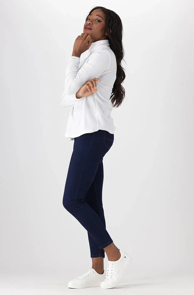 Rehanna Poloneck Top _ 138169 _ White sold by Dunns product image thumbnail 5