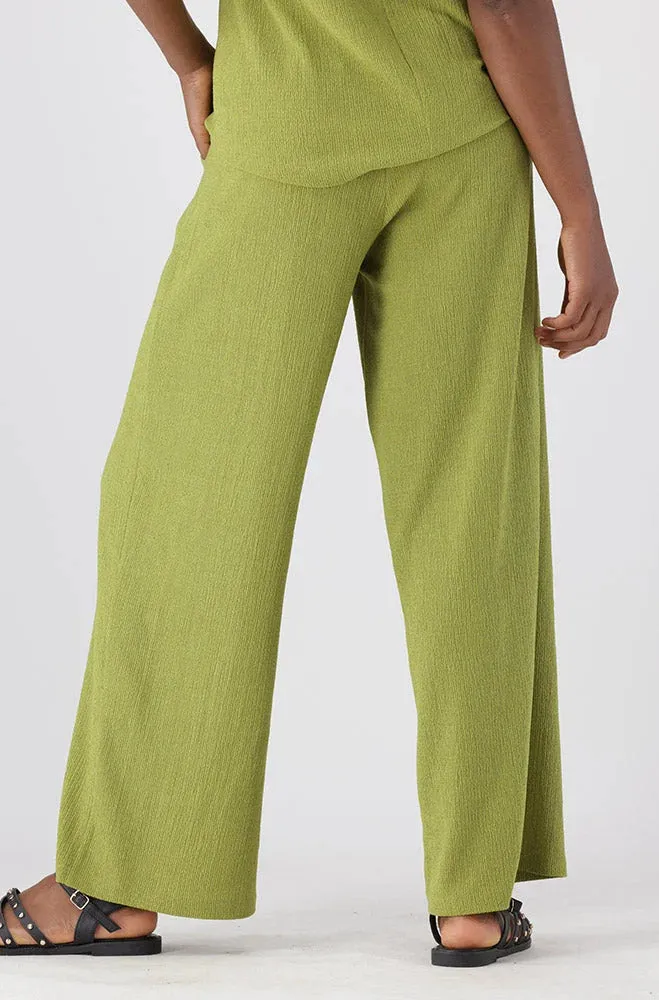 Shannon Wide Leg Pants _ 151187 _ Green sold by Dunns product image thumbnail 3