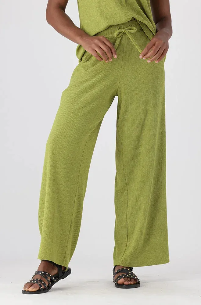 Shannon Wide Leg Pants _ 151187 _ Green sold by Dunns