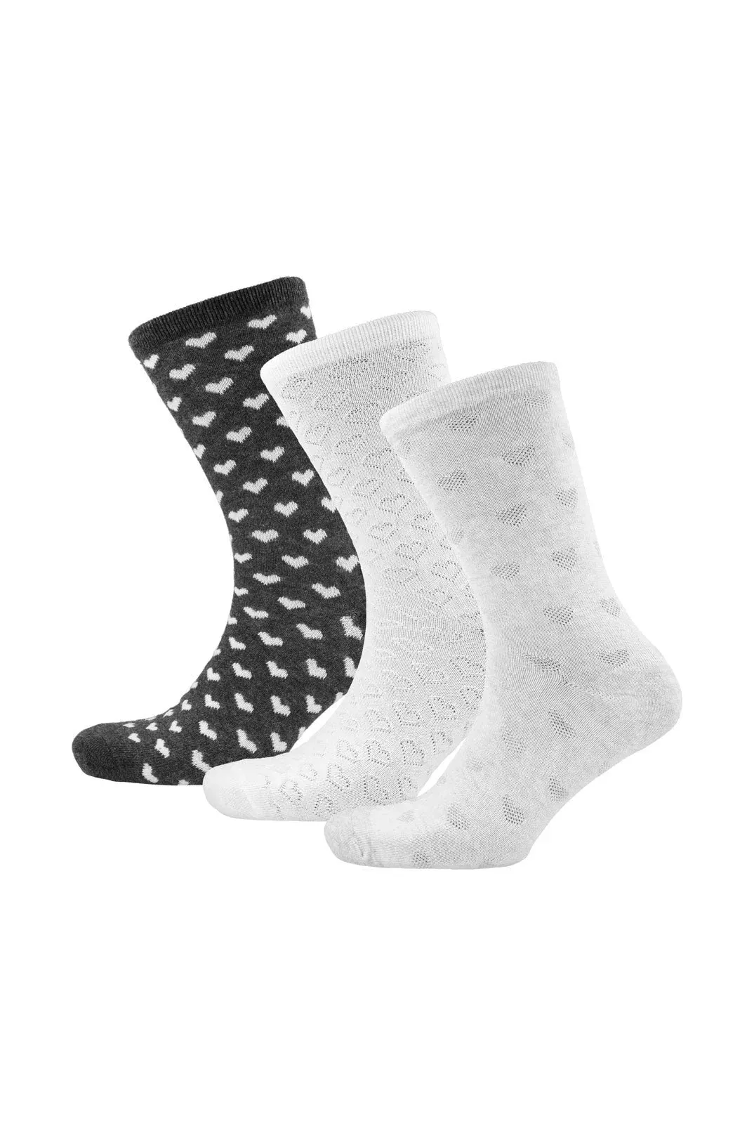Nala Crew Socks 3pk _ 147534 _ Grey sold by Dunns