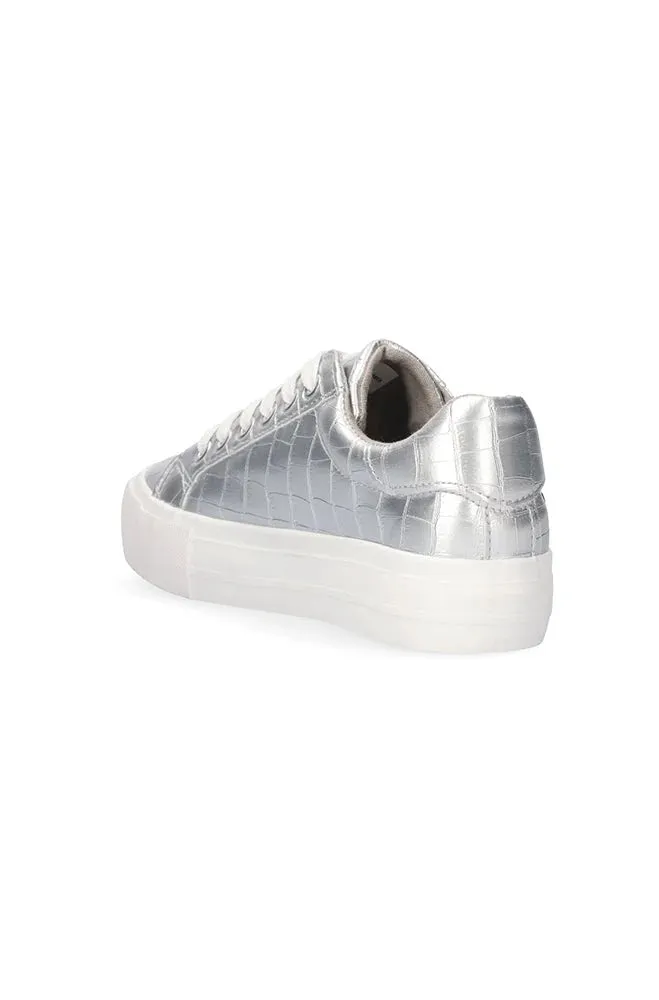 Millie Textured Pu Lace Up _ 149741 _ Silver sold by Dunns product image thumbnail 2