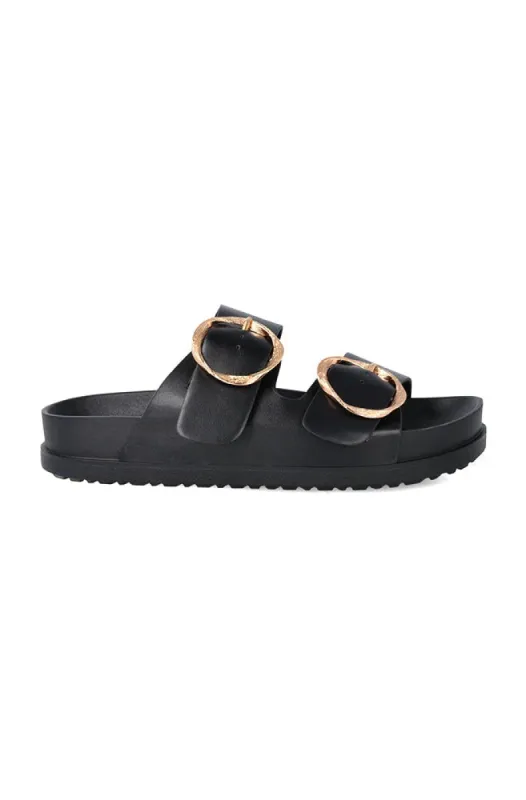 Lylene Platform Sandal _ 149789 _ Black sold by Dunns