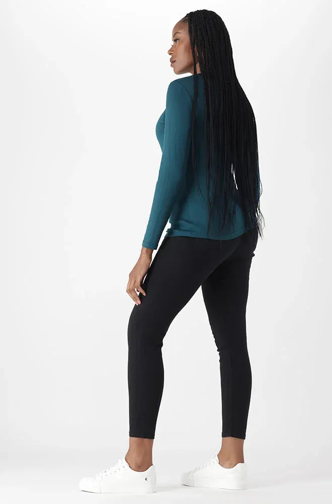 Vayla V Neck Tee _ 149109 _ Teal sold by Dunns product image thumbnail 5