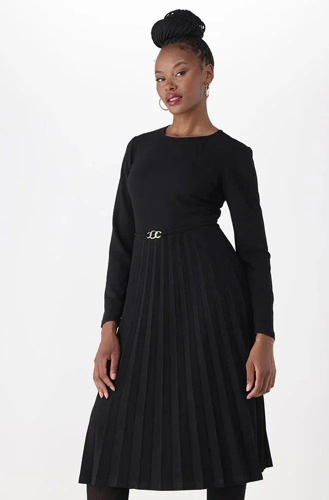 Gia Pleat Dress _ 149935 _ Black sold by Dunns product image thumbnail 2